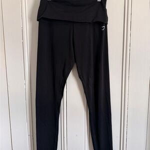 Black Fold over Gymshark Leggings